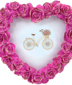 9312 HERZRAHMEN ROSE ROMANCE S/3